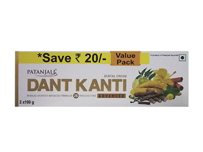 DANT KANTI DENTAL CREAM (ADV) 2X100-GM