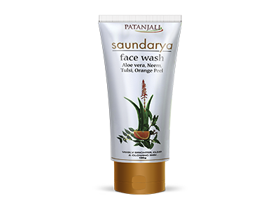 SAUNDARYA FACE WASH (ALOEVERA, NEEM, TULSI, ORANGE PEEL)