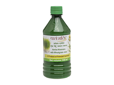 Patanjali Amla-Aloevera with Wheatgrass Juice