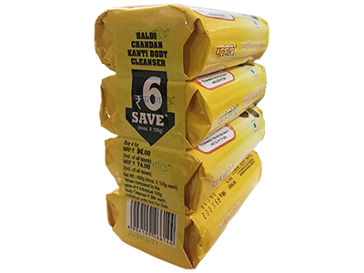 HALDI CHANDAN KANTI BODY CLN ( 4*1) 100GM