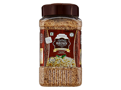 BROWN BASMATI RICE JAR 