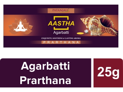 AASTHA AGARBATTI PRARTHANA - 25 GM