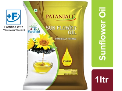 Patanjali Sunflower Oil (Pouch)