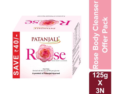 ROSE BODY CLEANSER 125*3 GM - OFFER PACK