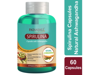 SPIRULINA CAPSULE WITH ASHWAGANDHA - 60 tabs