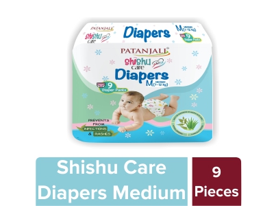 SHISHU CARE BABY DIAPER (MEDIUM-9)