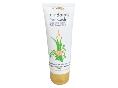 Patanjali Saundarya Face Wash (Aloevera, Neem, Tulsi, Orange Peel)