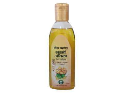 Patanjali Kesh Kanti Sarson Amla Hair Oil 175 ml - Buy Online