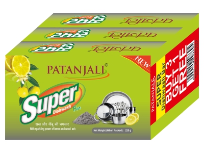 Patanjali Super Dish wash Bar-225 Gram B3G1 Free