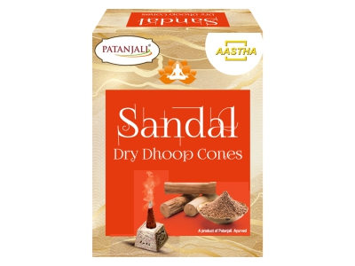 Aastha Sandal Dry Dhoop Cone 