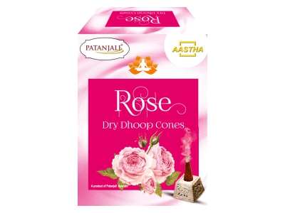 Aastha Rose Dry Dhoop Cone