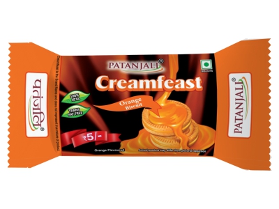 Patanjali Creamfeast Orange Biscuit