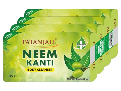 Patanjali Neem Kanti Body Cleanser - Pack of 4