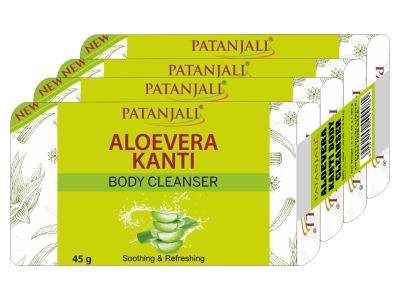 Patanjali Aloevera Kanti Body Cleanser- Pack of 4