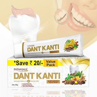 Patanjali Dant Kanti Dental Cream (Adv) 2x100-g