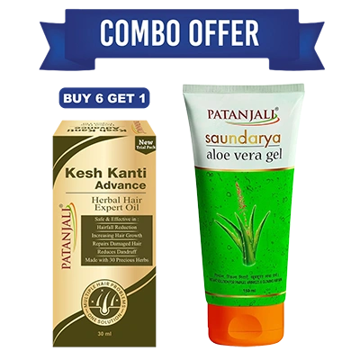 Combo - KESHKANTI ADVANCE HERBAL HAIR EXPERT OIL-30ml (B6G1) Aloe.Gel 150ml 