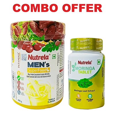 Combo Pat. Nutrela Men'S Superfood + Moringa (400G+60N)