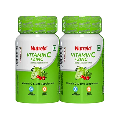 Combo Patanjali Nutrela Vitamin C + Zink- (Pack Of 2)