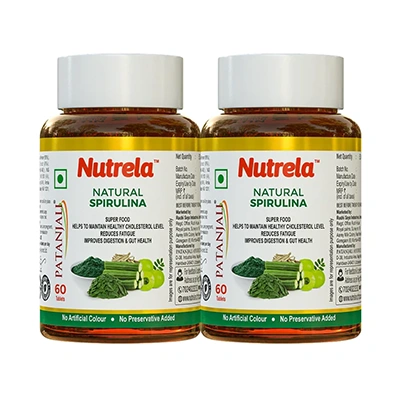 Patanjali Nutrela Natural Spirulina Tablets (pack of 2)