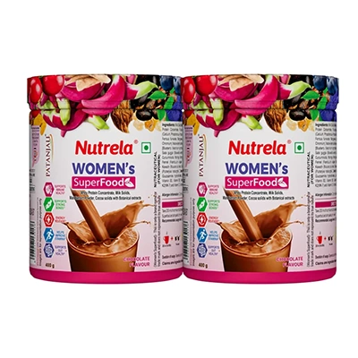Patanjali Nutrela Women Superfood - Chocolate Flavor - 400g (pack of 2)