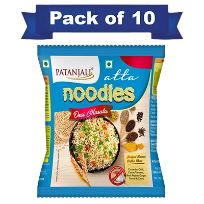 Pack of 10- Atta Noodles Desi Masala 60gm-  Rs 10 Off