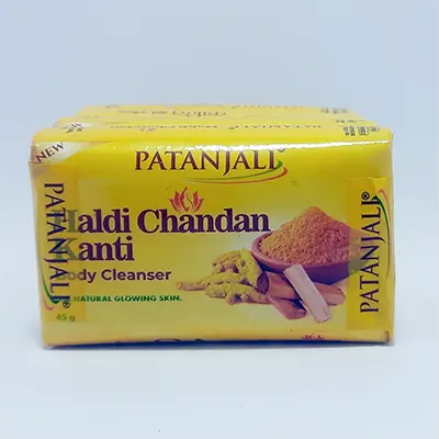 Patanjali Haldi Chandan Kanti Body Cleanser  - Pack of 4