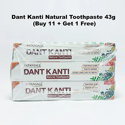 Dant Kanti Natural Toothpaste 43g (Buy 11+1 Free)