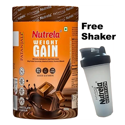 Patanjali Nutrela Weight Gain (Chocolate Flavour)+Free Shaker