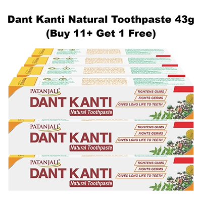 Dant Kanti Natural Toothpaste 43g (Buy 11+1 Free)
