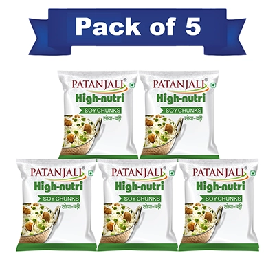 Combo Patanjali Soya Chunks 40 G (Pack of 5)