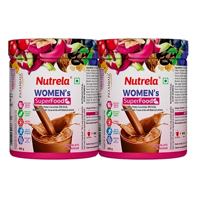 Patanjali Nutrela Women Superfood - Chocolate Flavor - 400g (pack of 2)