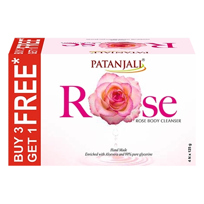 Patanjali Rose Body Cleanser 125g B3G1 Free