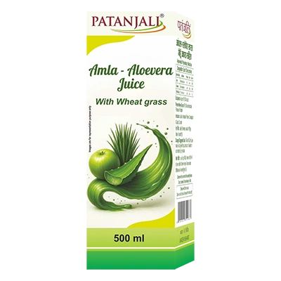 Patanjali Amla-Aloevera with Wheatgrass Juice