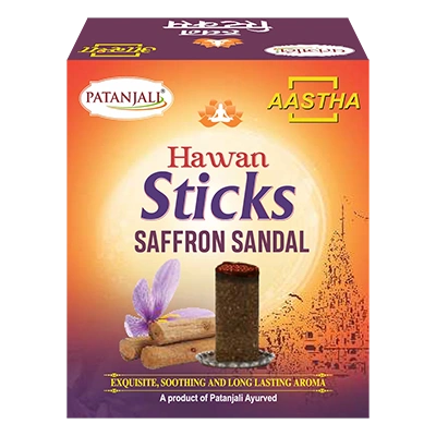 Aastha Hawan Stick Saffron Sandal-20 N