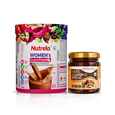 Patanjali Nutrela Women’s Superfood 400g + Patanjali Date Almond Spread 180g