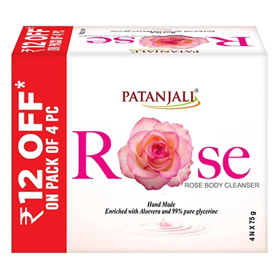 Patanjali Rose Body Cleanser - 75Gx4 N