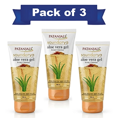 Combo Aloe Vera Gel Kesar Chandan 150 ml(Pack of 3)