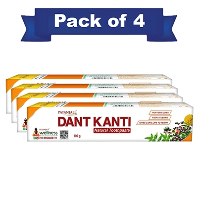 Combo Dant Kanti Natural Toothpaste 100 G (Pack of 4 )