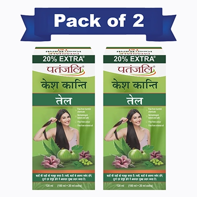 Patanjali Kesh Kanti Hair Oil 120 ml (Pack Of 2)