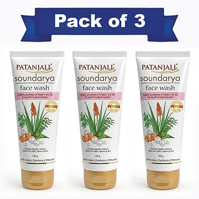 Patanjali Saundarya Face Wash 100 G (Pack Of 3)