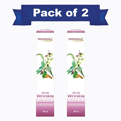 Patanjali Anti Wrinkle Cream 50 G (Pack Of 2)