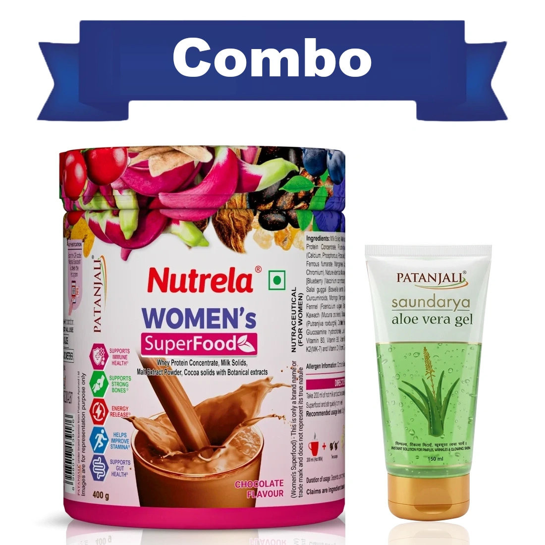 Patanjali Nutrela Women’s Superfood 400g with FREE Patanjali Aloe Vera Gel
