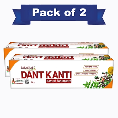 Patanjali Dant Kanti Natural 200G (Pack Of 2)