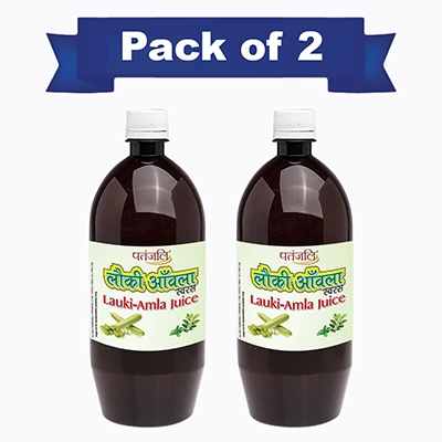 Patanjali Lauki Amla Juice 1 L  (Pack Of 2)