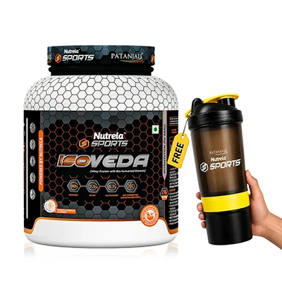 Patanjali Nutrela Sports Isoveda (French Vanila-ice) + Free Shaker