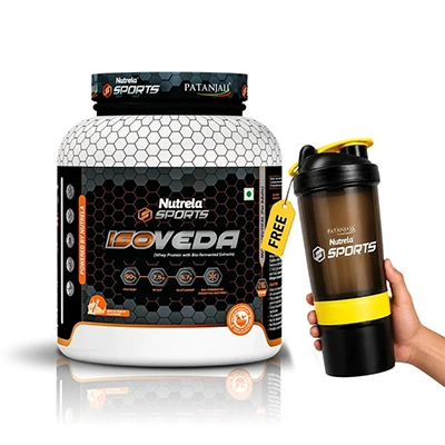 Patanjali Nutrela Sports Isoveda (Malai- Kulfi) + Free Shaker