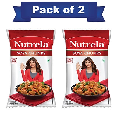 Nutrela Soya TSP Chunks 1 kg (Pack of 2)