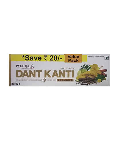 Patanjali Dant Kanti Dental Cream (Adv) 2x100-gm