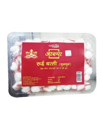 Aastha Cotton Wicks Kumkum 