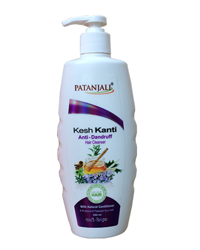 Patanjali Kesh Kanti Anti Dandruff Hair Cleanser 450 ML - Buy shampoos  online